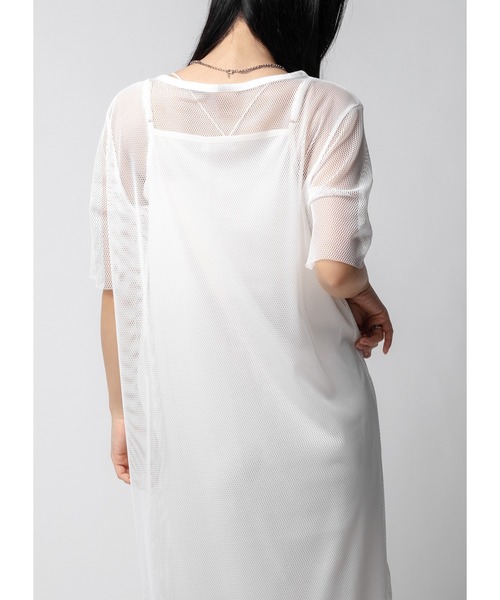 Adoon plain(アドーンプレーン)の「【インナー付き】メッシュワンピース(ワンピース・レディース・ホワイト/ブラック・MEDIUM/LARGE)」の15枚目の写真