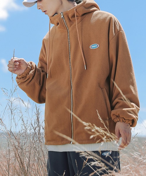 HOOK（フック）の「【HOOK】リバーシブル2WAY薄手ボアジャケット（マウンテンパーカー・メンズ・ホワイト/グレー/ブラック・XL/XXL/L/M）」の8枚目の写真