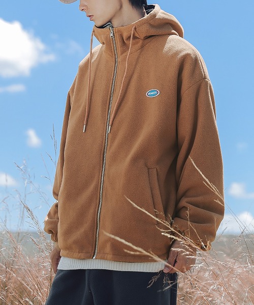 HOOK（フック）の「【HOOK】リバーシブル2WAY薄手ボアジャケット（マウンテンパーカー・メンズ・ホワイト/グレー/ブラック・XL/XXL/L/M）」の9枚目の写真