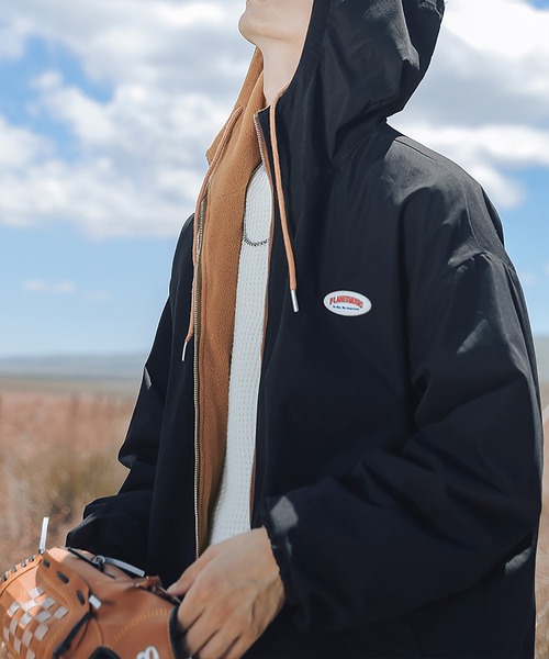 HOOK（フック）の「【HOOK】リバーシブル2WAY薄手ボアジャケット（マウンテンパーカー・メンズ・ホワイト/グレー/ブラック・XL/XXL/L/M）」の13枚目の写真