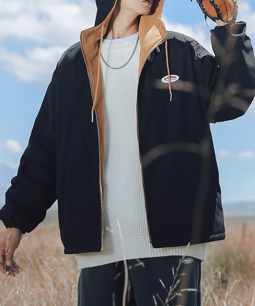 HOOK（フック）の「【HOOK】リバーシブル2WAY薄手ボアジャケット（マウンテンパーカー・メンズ・ホワイト/グレー/ブラック・XL/XXL/L/M）」の14枚目の写真