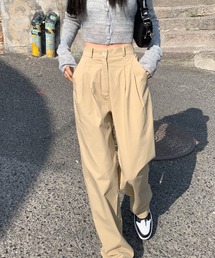 タック入りシンプルチノパンツ【ZOZOTOWN限定】