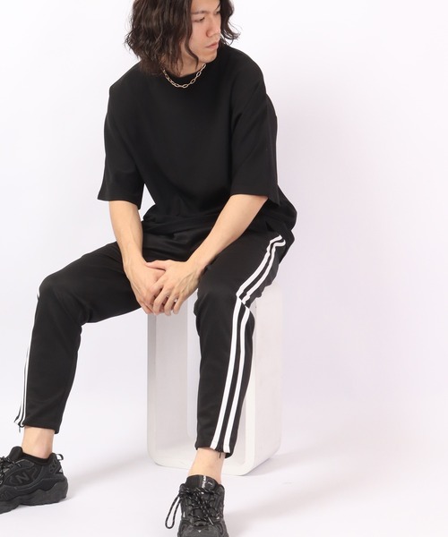 Bling Leads(ブリングリーズ)の「Bling Leads 半袖 梨地クルーネックTee(Tシャツ/カットソー・メンズ・ホワイト/ライトグレー/ブラック/チャコール/グレイッシュベージュ・M/L)」の16枚目の写真