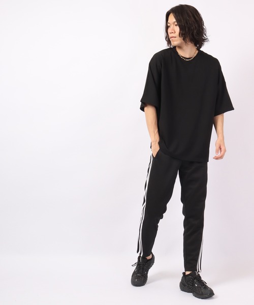 Bling Leads(ブリングリーズ)の「Bling Leads 半袖 梨地クルーネックTee(Tシャツ/カットソー・メンズ・ホワイト/ライトグレー/ブラック/チャコール/グレイッシュベージュ・M/L)」の17枚目の写真