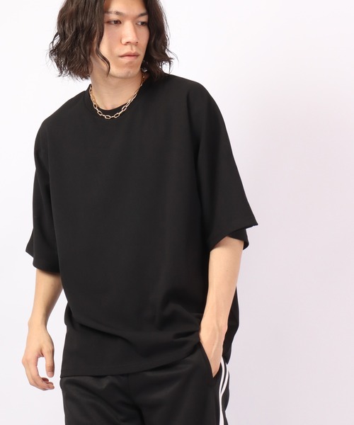 Bling Leads(ブリングリーズ)の「Bling Leads 半袖 梨地クルーネックTee(Tシャツ/カットソー・メンズ・ホワイト/ライトグレー/ブラック/チャコール/グレイッシュベージュ・M/L)」の13枚目の写真