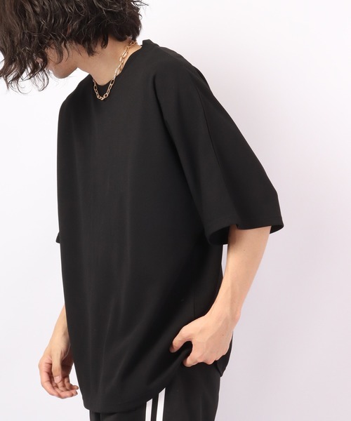 Bling Leads(ブリングリーズ)の「Bling Leads 半袖 梨地クルーネックTee(Tシャツ/カットソー・メンズ・ホワイト/ライトグレー/ブラック/チャコール/グレイッシュベージュ・M/L)」の14枚目の写真