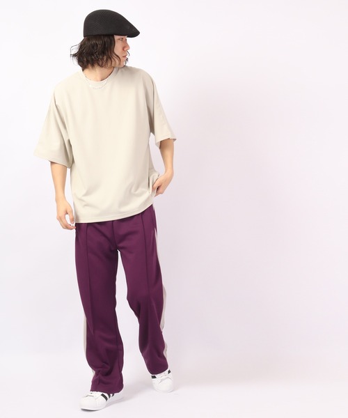 Bling Leads(ブリングリーズ)の「Bling Leads 半袖 梨地クルーネックTee(Tシャツ/カットソー・メンズ・ホワイト/ライトグレー/ブラック/チャコール/グレイッシュベージュ・M/L)」の22枚目の写真