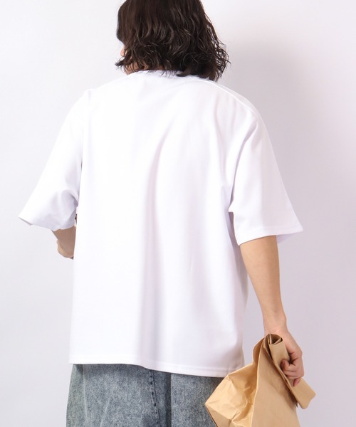Bling Leads(ブリングリーズ)の「Bling Leads 半袖 梨地クルーネックTee(Tシャツ/カットソー・メンズ・ホワイト/ライトグレー/ブラック/チャコール/グレイッシュベージュ・M/L)」の9枚目の写真