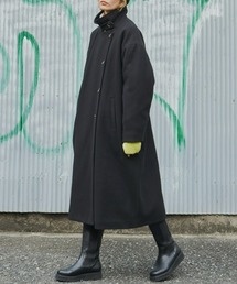 Auntie Rosa Holiday | スタンドカラー3WAYロングコート / サイズ展開あり(ステンカラーコート)