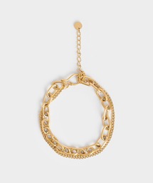 CHARLES & KEITH | ダブル チェーンブレスレット(ブレスレット)