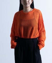 NYLAUS | 別注 おもてリンキング オーバーニットメッシュTシャツ(ニット/セーター)