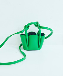 macaroni edge（マカロニエッジ）の「〈macaroni edge/マカロニエッジ〉マイクロミニバッグ チューリップトート型ショルダー（ショルダーバッグ）」