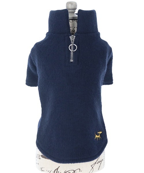 ROPE' PICNIC(ロペピクニック)の「ROPE' PICNIC/ハーフジップニット(ペットウェア・レディース・ネイビー/グリーン・2L/S/M/2M/L/2XS/XS)」の7枚目の写真