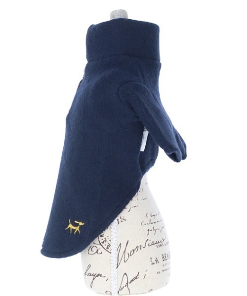 ROPE' PICNIC(ロペピクニック)の「ROPE' PICNIC/ハーフジップニット(ペットウェア・レディース・ネイビー/グリーン・2L/S/M/2M/L/2XS/XS)」の8枚目の写真
