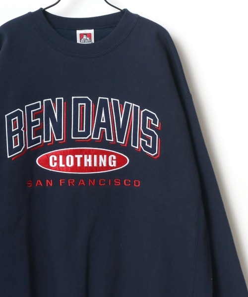 BEN DAVIS（ベンデイビス）の「BEN DAVIS/ベンデイビス ビッグシルエット ヘビーウェイト 裏起毛 アスレチックロゴ ワッペン刺繍 スウェット トレーナー（スウェット・メンズ・ダークグリーン/ブルーグリーン/オートミール/ネイビー・XL/L/M）」の15枚目の写真