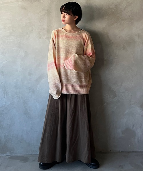 kutir(クティール)の「【2way◎】グラデニットカーディガン(カーディガン/ボレロ・レディース・ブラック/ピンク/オレンジ/ブルー・FREE)」の17枚目の写真