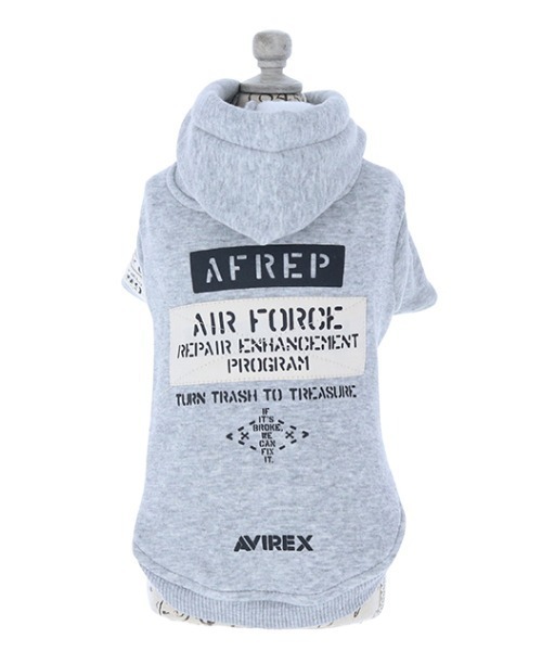 AVIREX（アヴィレックス）の「AVIREX/ステンシルパッチパーカー（ペットウェア・メンズ・ブラック/グレー・2L/3L/S/M/L/XS/3S/3M）」の14枚目の写真
