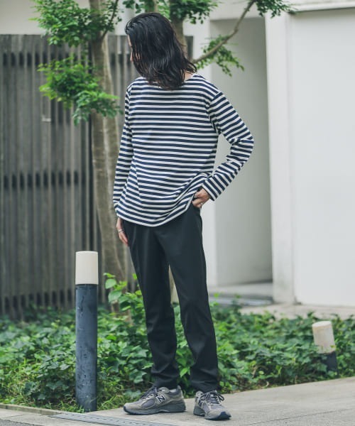 URBAN RESEARCH Sonny Label（アーバンリサーチサニーレーベル）の「ECORICHボーダーバスクロングスリーブTシャツ（Tシャツ/カットソー・メンズ・ホワイト系その他/グリーン系その他/ブルー系その他・MEDIUM/LARGE）」の17枚目の写真