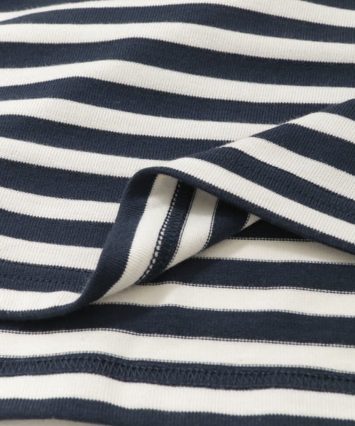 URBAN RESEARCH Sonny Label（アーバンリサーチサニーレーベル）の「ECORICHボーダーバスクロングスリーブTシャツ（Tシャツ/カットソー・メンズ・ホワイト系その他/グリーン系その他/ブルー系その他・MEDIUM/LARGE）」の18枚目の写真