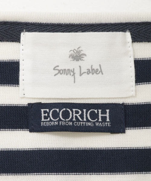 URBAN RESEARCH Sonny Label（アーバンリサーチサニーレーベル）の「ECORICHボーダーバスクロングスリーブTシャツ（Tシャツ/カットソー・メンズ・ホワイト系その他/グリーン系その他/ブルー系その他・MEDIUM/LARGE）」の15枚目の写真