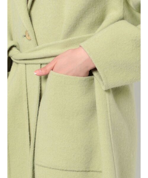 LAGUNAMOON(ラグナムーン)の「フォルムスリーブロングリバーコート(その他アウター・レディース・ホワイト/ベージュ/ライトグリーン・SMALL/MEDIUM)」の14枚目の写真