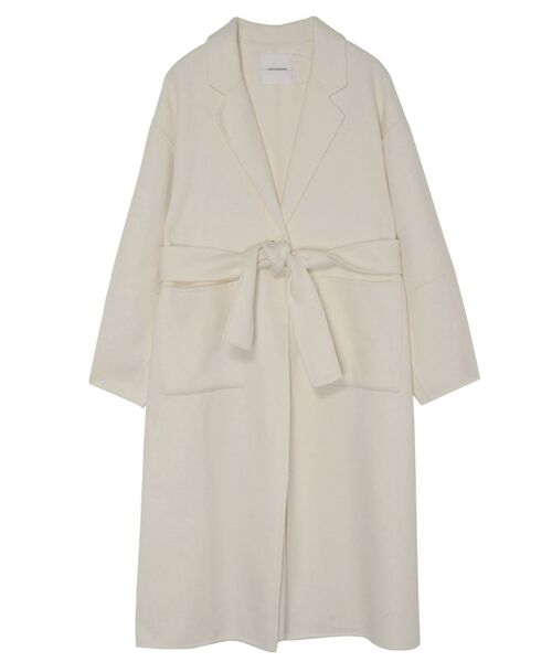 LAGUNAMOON(ラグナムーン)の「フォルムスリーブロングリバーコート(その他アウター・レディース・ホワイト/ベージュ/ライトグリーン・SMALL/MEDIUM)」の6枚目の写真