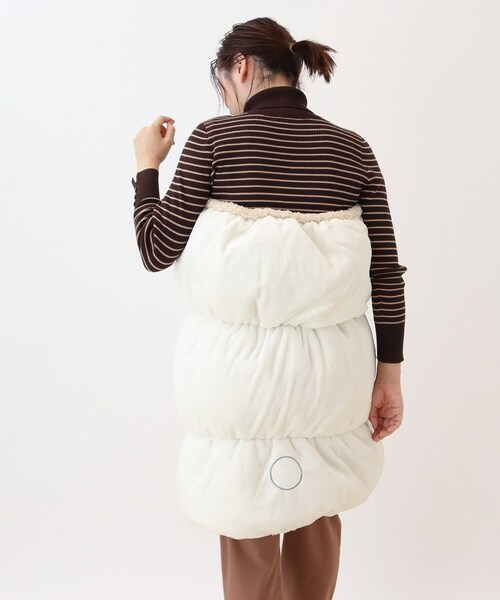 SHOO・LA・RUE(シューラルー)の「◆【シューラズー】ロールクッション(シューろーる)(クッション/クッションカバー・レディース・ホワイト/ベージュ/サンドベージュ・00)」の7枚目の写真