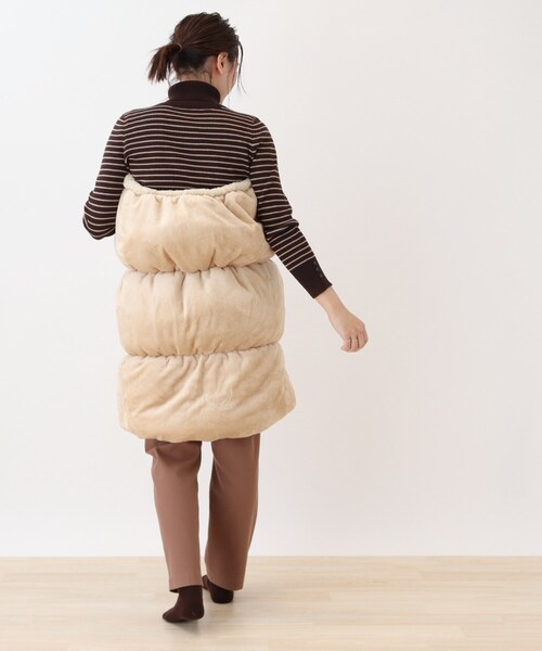 SHOO・LA・RUE(シューラルー)の「◆【シューラズー】ロールクッション(シューろーる)(クッション/クッションカバー・レディース・ホワイト/ベージュ/サンドベージュ・00)」の12枚目の写真
