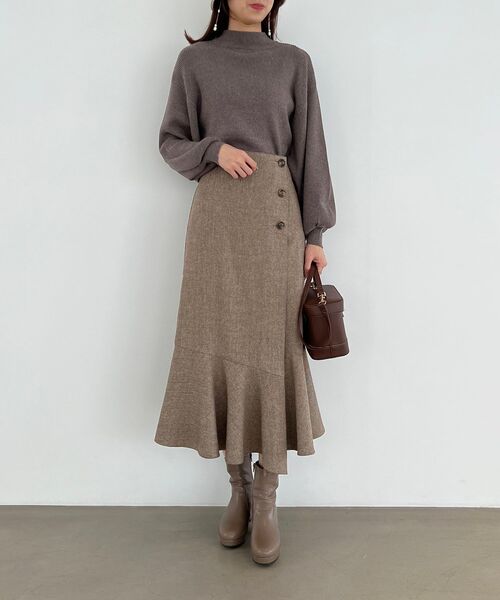 MAJESTIC LEGON(マジェスティックレゴン)の「ボリュームスリーブニット(ニット/セーター・レディース・アイボリー/ブラウン/ブルー/チャコールグレー・MEDIUM)」の17枚目の写真