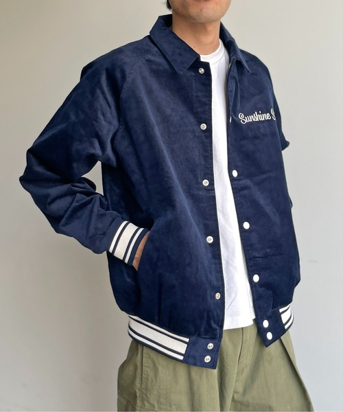 70s 襟付きコーデュロイスタジャン ゼブラ コーデュロイ 襟付き スタジャン | Backers - 古着屋