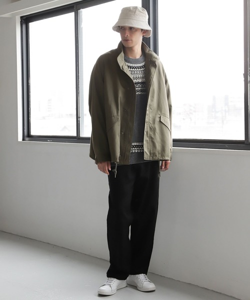 LAKOLE（ラコレ）の「求心ニットプルオーバー / 166420（ニット/セーター・メンズ・グレー/グリーン/アイボリー・MEDIUM/LARGE/X-LARGE）」の4枚目の写真