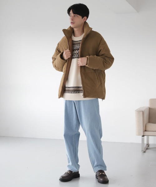 LAKOLE（ラコレ）の「求心ニットプルオーバー / 166420（ニット/セーター・メンズ・グレー/グリーン/アイボリー・MEDIUM/LARGE/X-LARGE）」の9枚目の写真