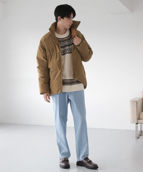 LAKOLE（ラコレ）の「求心ニットプルオーバー / 166420（ニット/セーター・メンズ・グレー/グリーン/アイボリー・MEDIUM/LARGE/X-LARGE）」の15枚目の写真