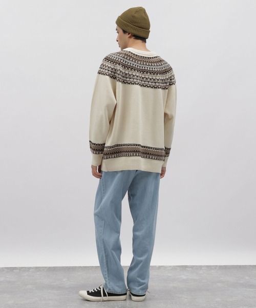 LAKOLE（ラコレ）の「求心ニットプルオーバー / 166420（ニット/セーター・メンズ・グレー/グリーン/アイボリー・MEDIUM/LARGE/X-LARGE）」の11枚目の写真