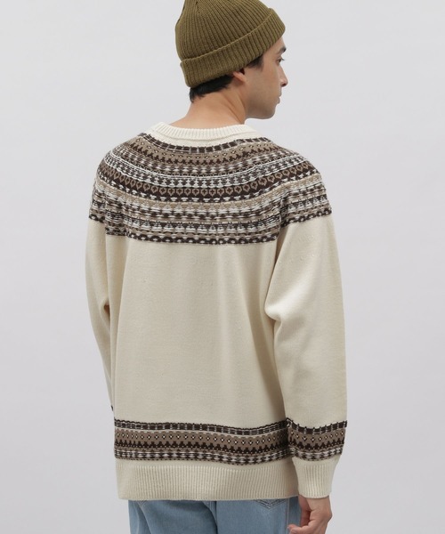 LAKOLE（ラコレ）の「求心ニットプルオーバー / 166420（ニット/セーター・メンズ・グレー/グリーン/アイボリー・MEDIUM/LARGE/X-LARGE）」の6枚目の写真