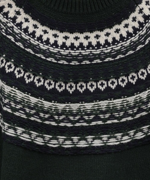 LAKOLE（ラコレ）の「求心ニットプルオーバー / 166420（ニット/セーター・メンズ・グレー/グリーン/アイボリー・MEDIUM/LARGE/X-LARGE）」の14枚目の写真