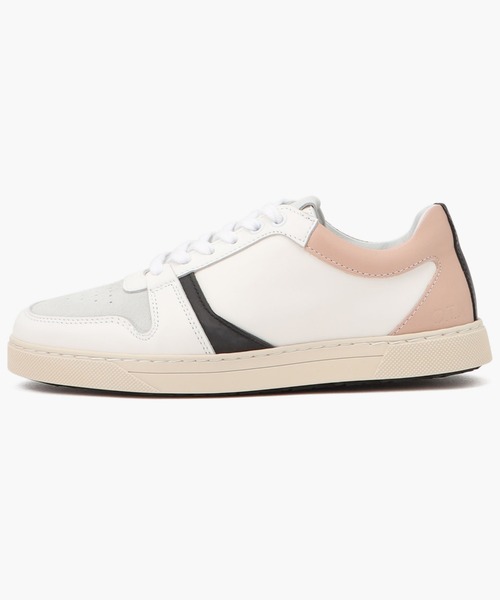 O.T.A（オーティーエー）の「GLENCOE/グレンコー ホワイト ピーチ (UNISEX)（スニーカー・レディース・ホワイト×ライトピンク・36/37/38/39/40/41/42/43）」の5枚目の写真