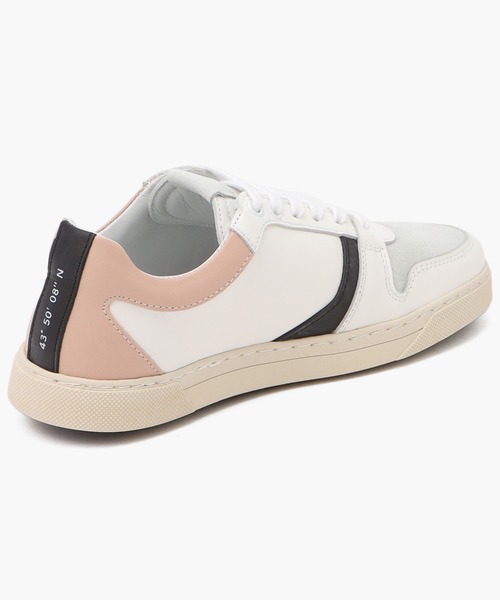 O.T.A（オーティーエー）の「GLENCOE/グレンコー ホワイト ピーチ (UNISEX)（スニーカー・レディース・ホワイト×ライトピンク・36/37/38/39/40/41/42/43）」の7枚目の写真