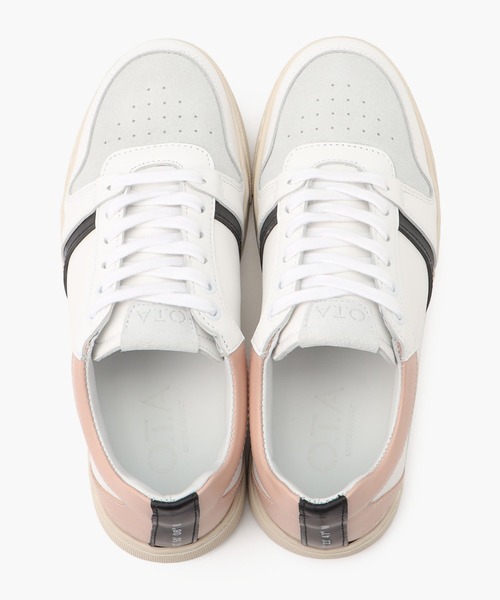 O.T.A（オーティーエー）の「GLENCOE/グレンコー ホワイト ピーチ (UNISEX)（スニーカー・レディース・ホワイト×ライトピンク・36/37/38/39/40/41/42/43）」の9枚目の写真