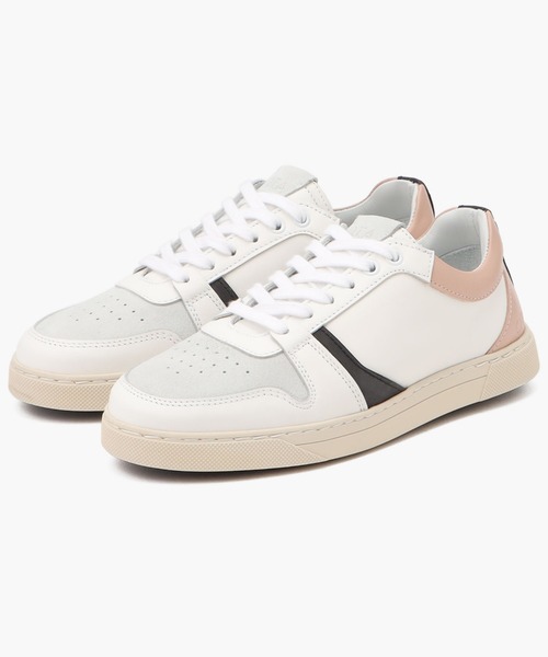 O.T.A（オーティーエー）の「GLENCOE/グレンコー ホワイト ピーチ (UNISEX)（スニーカー・レディース・ホワイト×ライトピンク・36/37/38/39/40/41/42/43）」の4枚目の写真