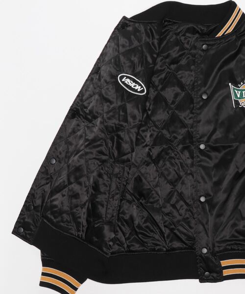 VISION STREET WEAR（ヴィジョンストリートウェア）の「【VISION STREET】中綿サテンブルゾン（ブルゾン・メンズ・ブラック/ネイビー・XL/L/M）」の5枚目の写真