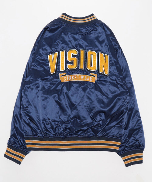 VISION STREET WEAR（ヴィジョンストリートウェア）の「【VISION STREET】中綿サテンブルゾン（ブルゾン・メンズ・ブラック/ネイビー・XL/L/M）」の6枚目の写真