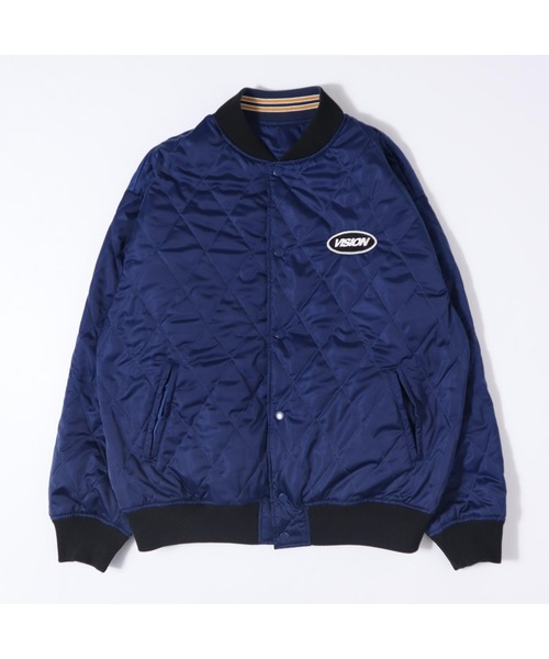 VISION STREET WEAR（ヴィジョンストリートウェア）の「【VISION STREET】中綿サテンブルゾン（ブルゾン・メンズ・ブラック/ネイビー・XL/L/M）」の3枚目の写真