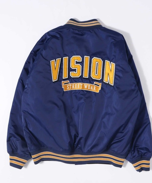 VISION STREET WEAR（ヴィジョンストリートウェア）の「【VISION STREET】中綿サテンブルゾン（ブルゾン・メンズ・ブラック/ネイビー・XL/L/M）」の11枚目の写真