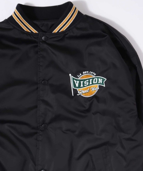 VISION STREET WEAR（ヴィジョンストリートウェア）の「【VISION STREET】中綿サテンブルゾン（ブルゾン・メンズ・ブラック/ネイビー・XL/L/M）」の15枚目の写真