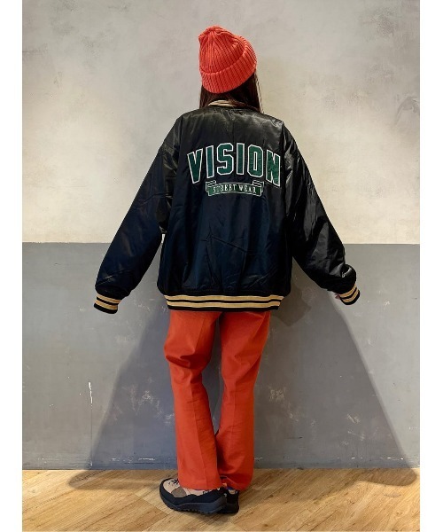 VISION STREET WEAR（ヴィジョンストリートウェア）の「【VISION STREET】中綿サテンブルゾン（ブルゾン・メンズ・ブラック/ネイビー・XL/L/M）」の22枚目の写真