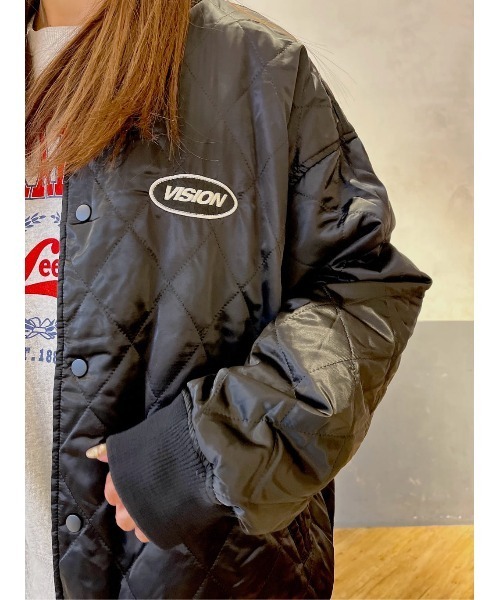 VISION STREET WEAR（ヴィジョンストリートウェア）の「【VISION STREET】中綿サテンブルゾン（ブルゾン・メンズ・ブラック/ネイビー・XL/L/M）」の20枚目の写真