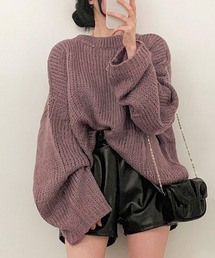 [BELLIDE MADE] パンプキンボカシルーズフィットニット