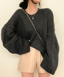 [BELLIDE MADE] パンプキンボカシルーズフィットニット