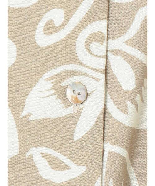 Ungrid(アングリッド)の「リーフ柄開襟シャツ(シャツ/ブラウス・レディース・チャコールグレー/ベージュ・FREE)」の22枚目の写真